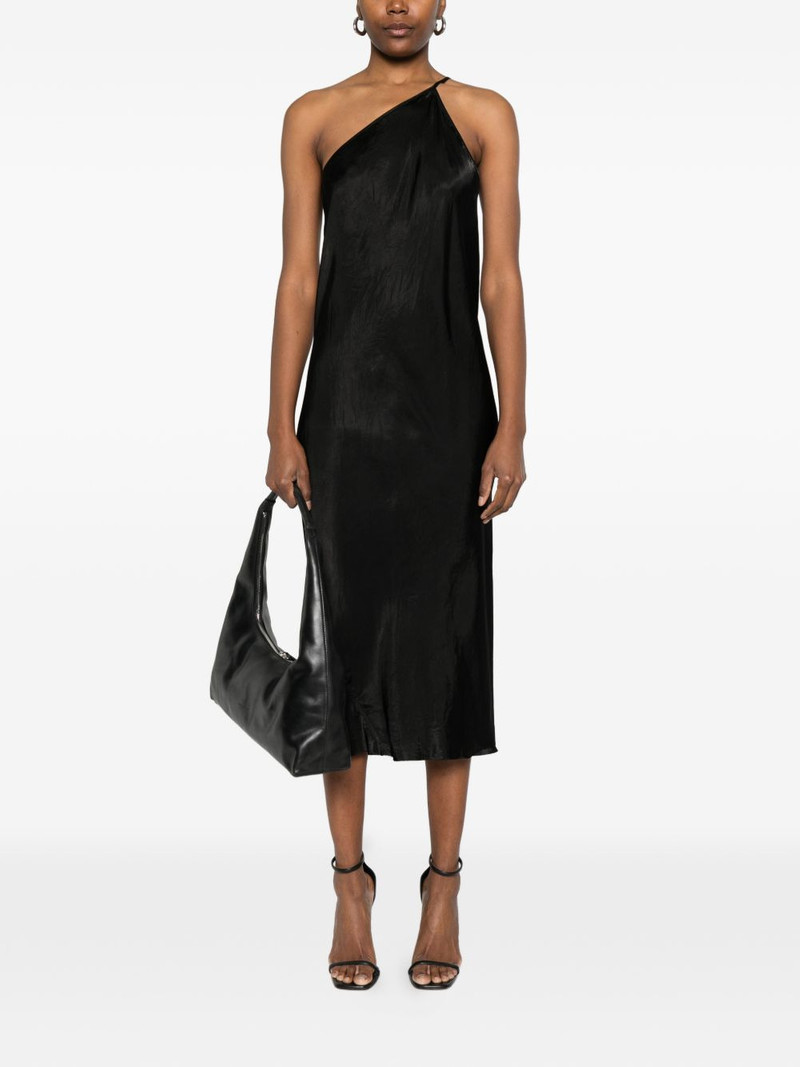Rick Owens one-shoulder midi slip dress outlook