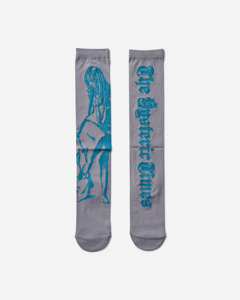 Women's Hysteric Times Sheer High Socks Grey 1