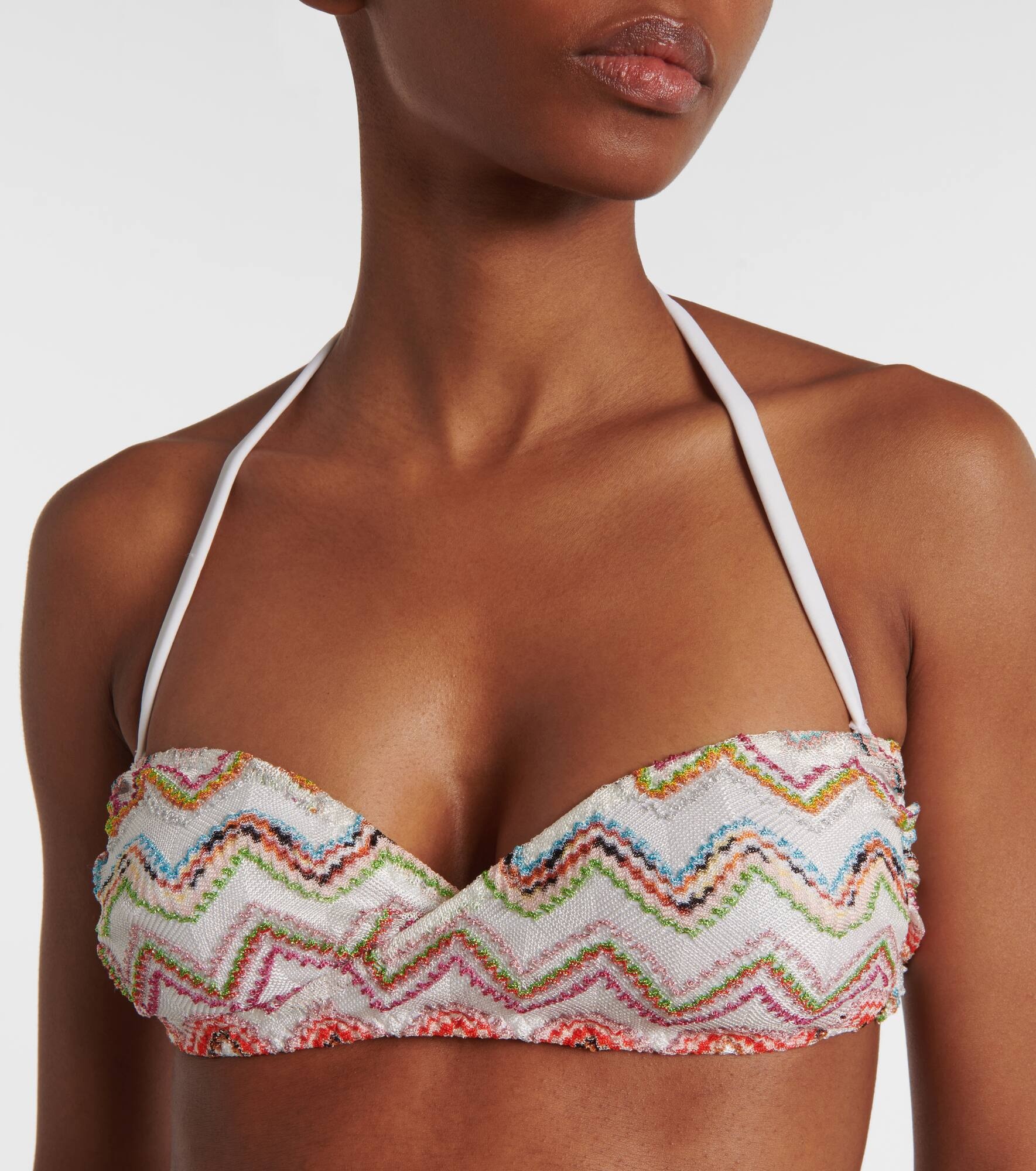 Zig Zag metallic bikini - 4