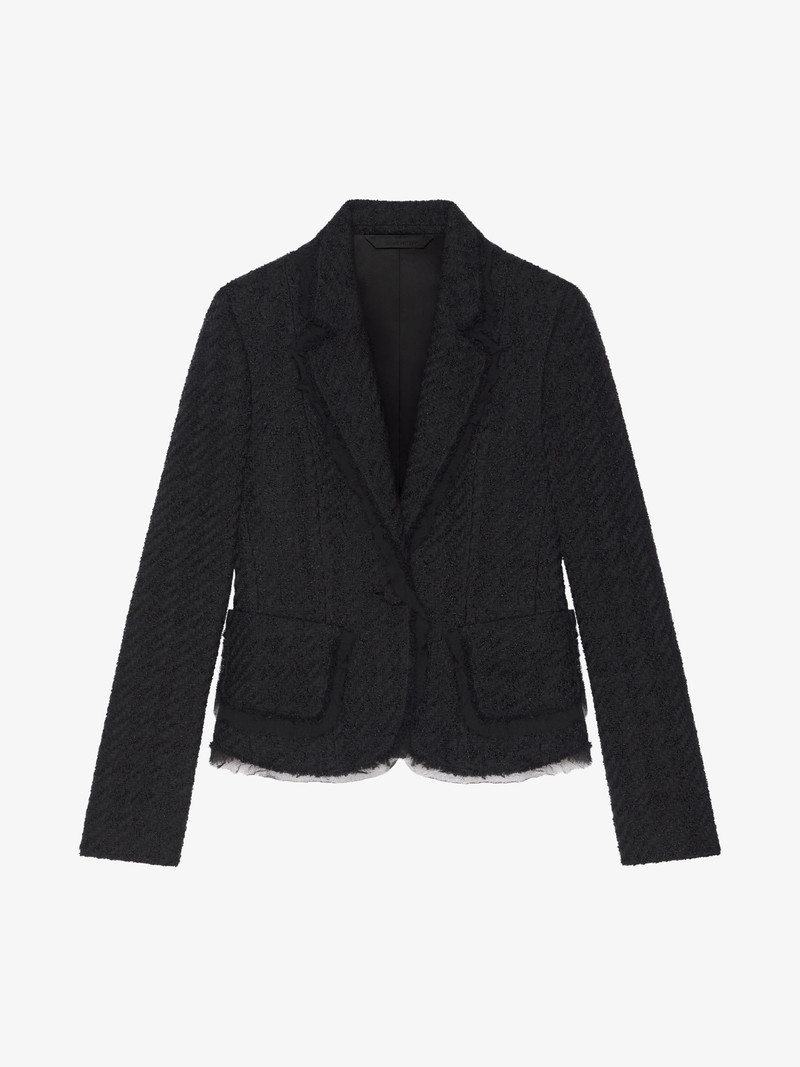 JACKET IN HOUNDSTOOTH TWEED 1