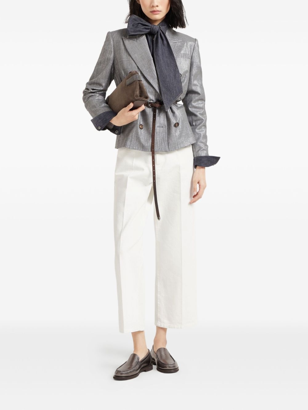 lamé-effect blazer - 2