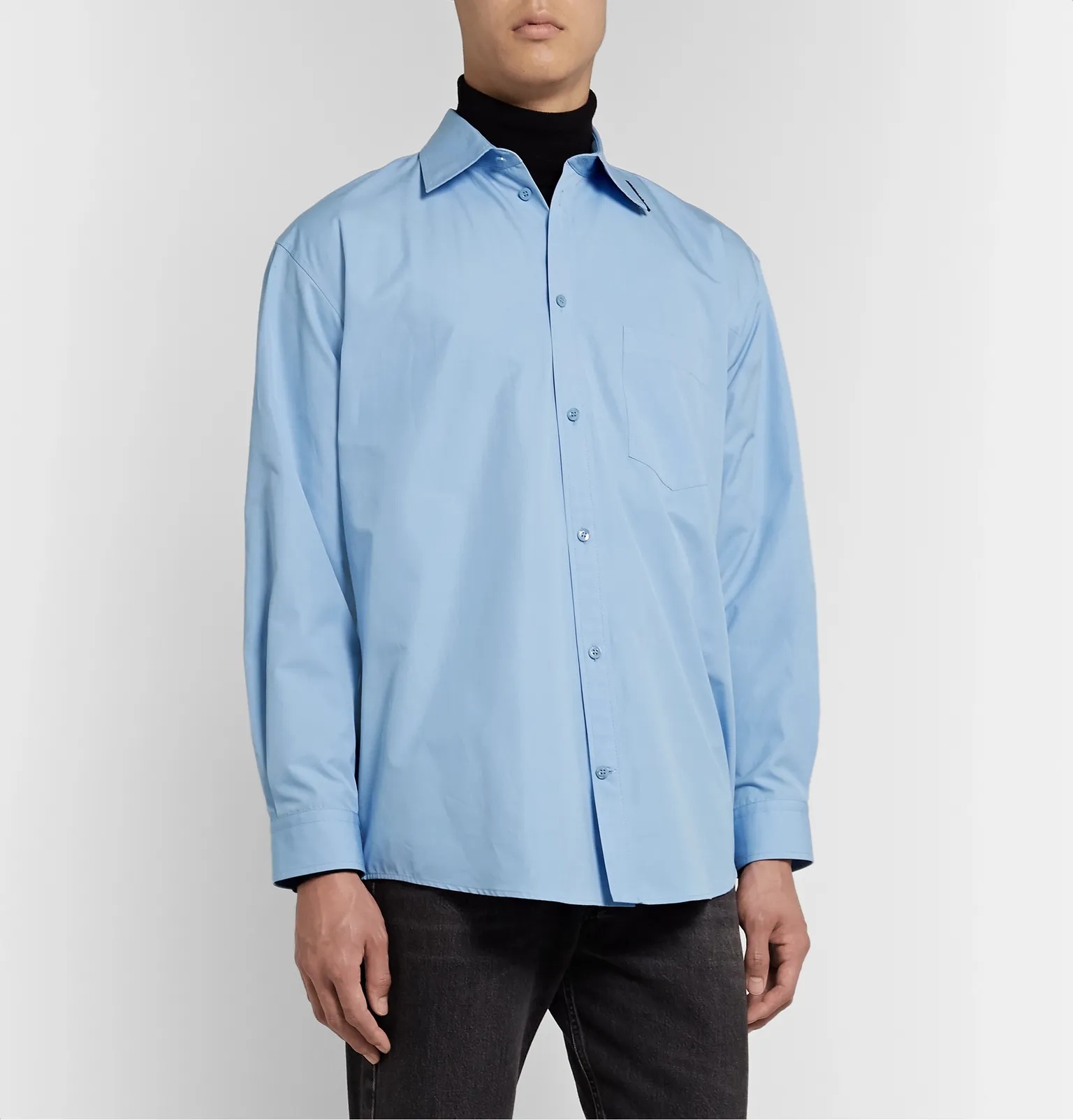 Logo-Apppliquéd Cotton-Poplin Shirt - 4