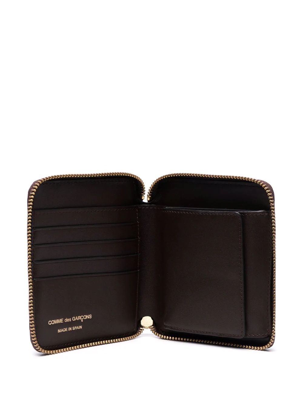 zipped leather cardholder - 3