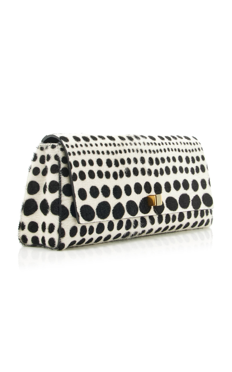 Audrey Printed Pony Hair Clutch 3