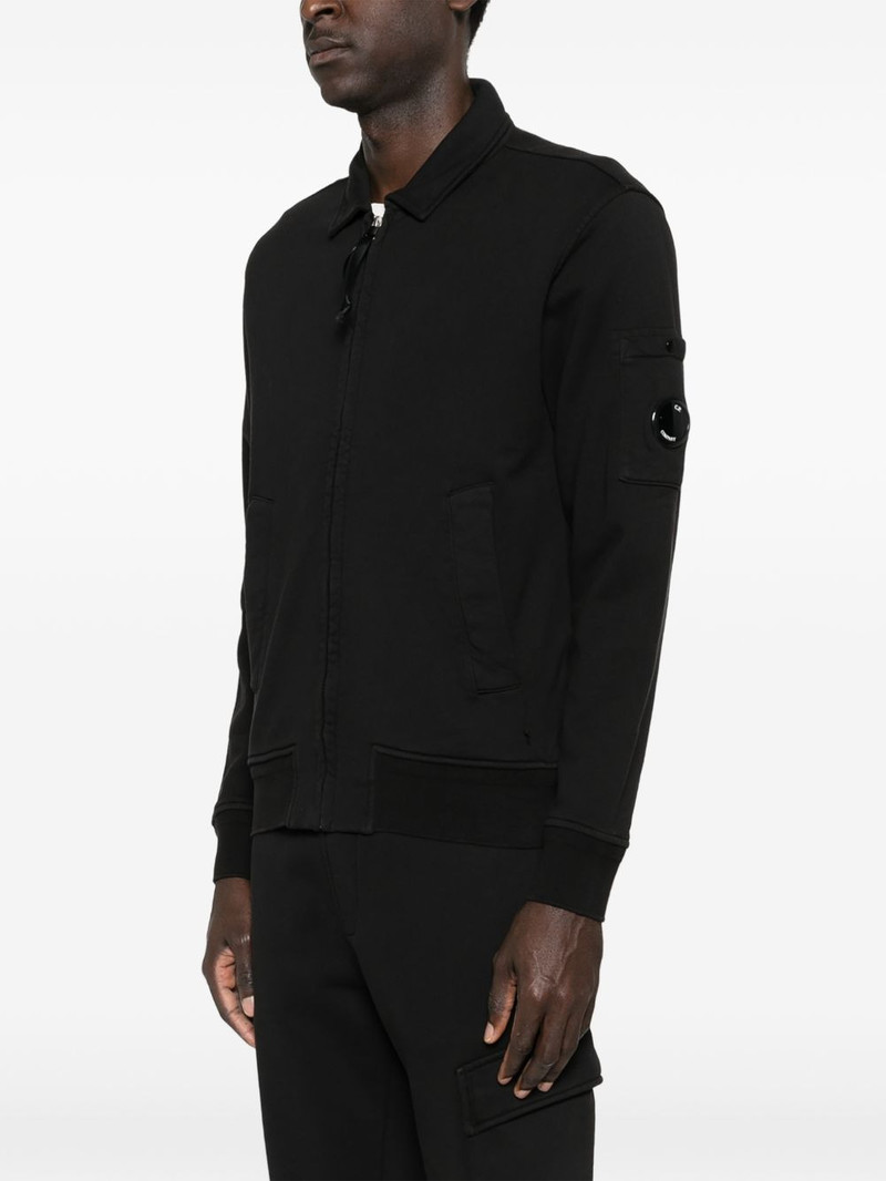 zip-fastening lens-detail sweatshirt 3