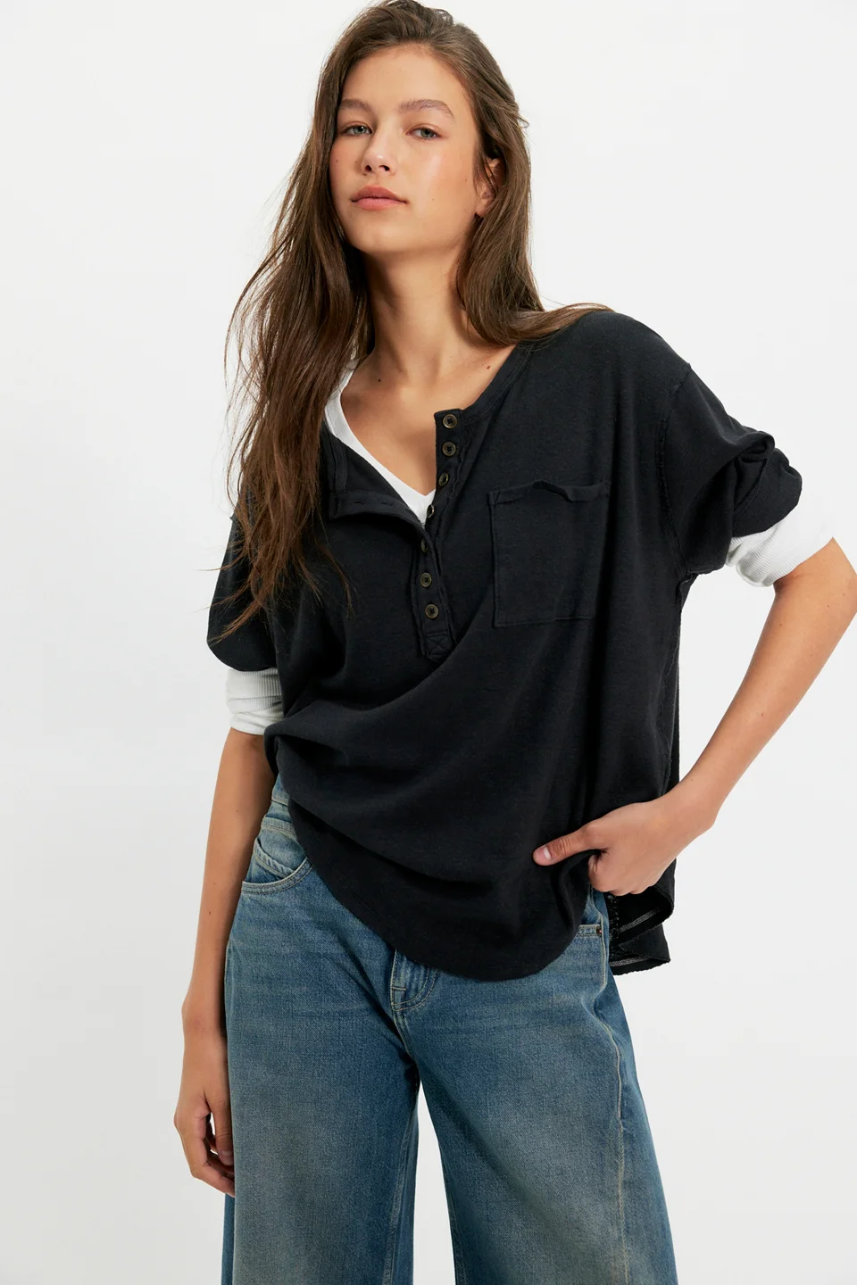 We The Free Aspen Henley Tee - 1