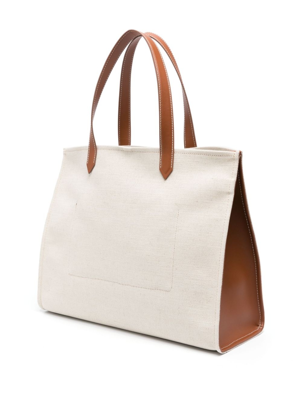 B-army medium canvas and leather trims tote bag - 6