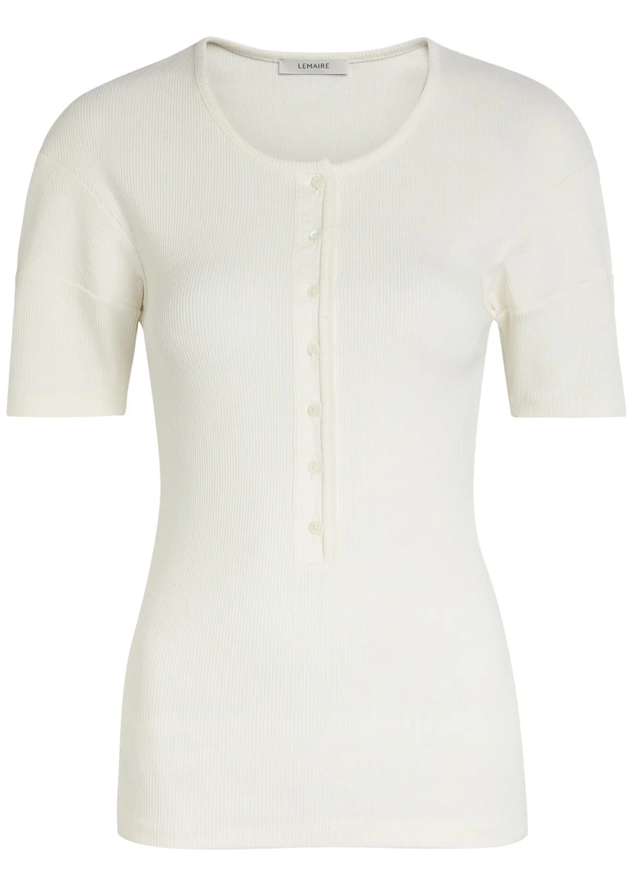 Lemaire Ribbed Cotton-blend top - 1