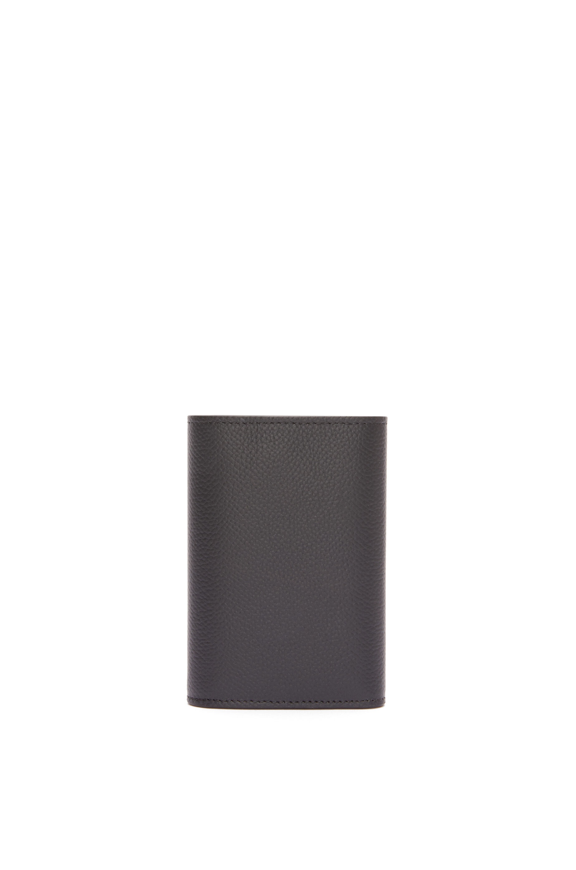 Anagram small vertical wallet in pebble grain calfskin - 4