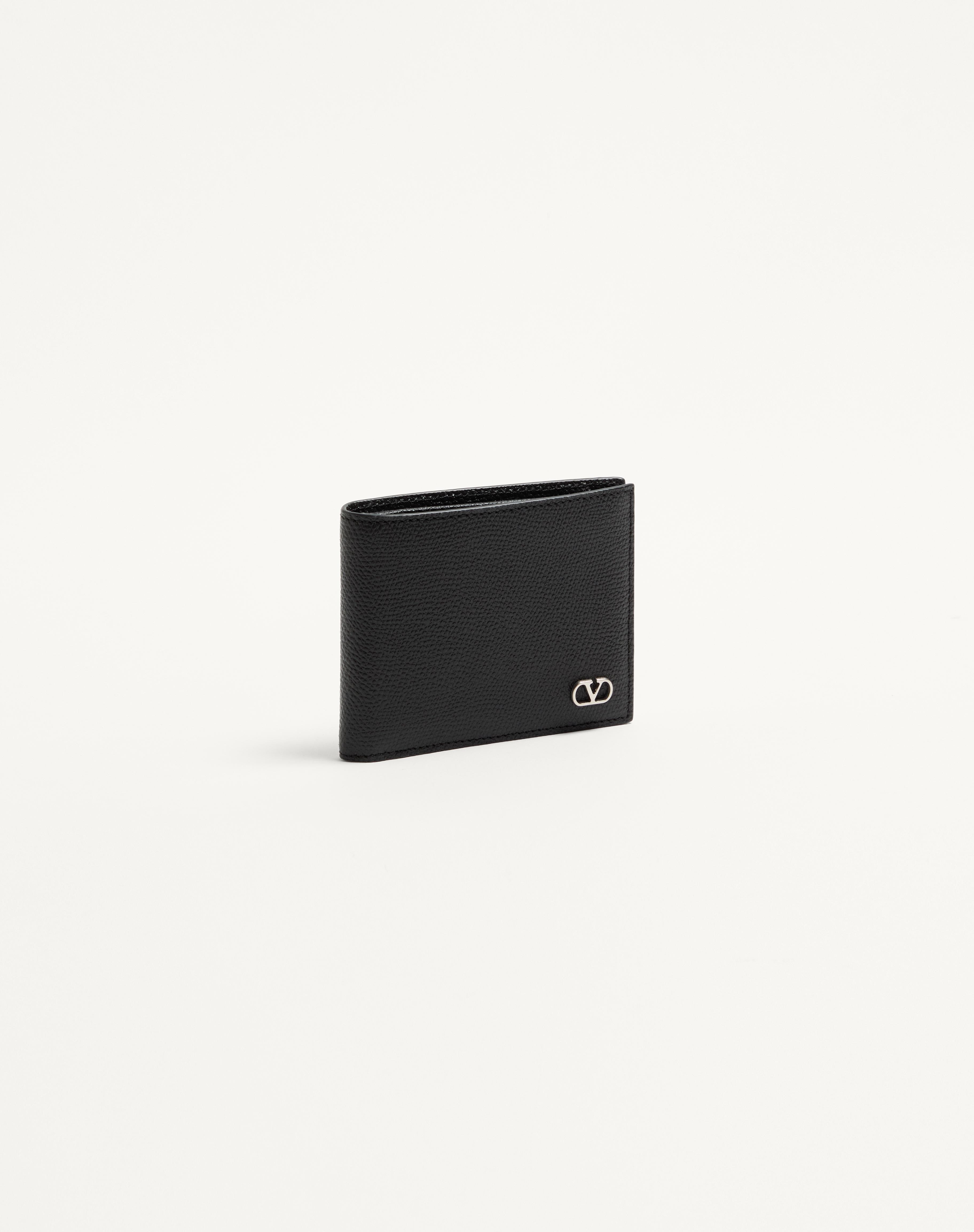 VALENTINO GARAVANI VLOGO SIGNATURE GRAINY CALFSKIN WALLET - 4