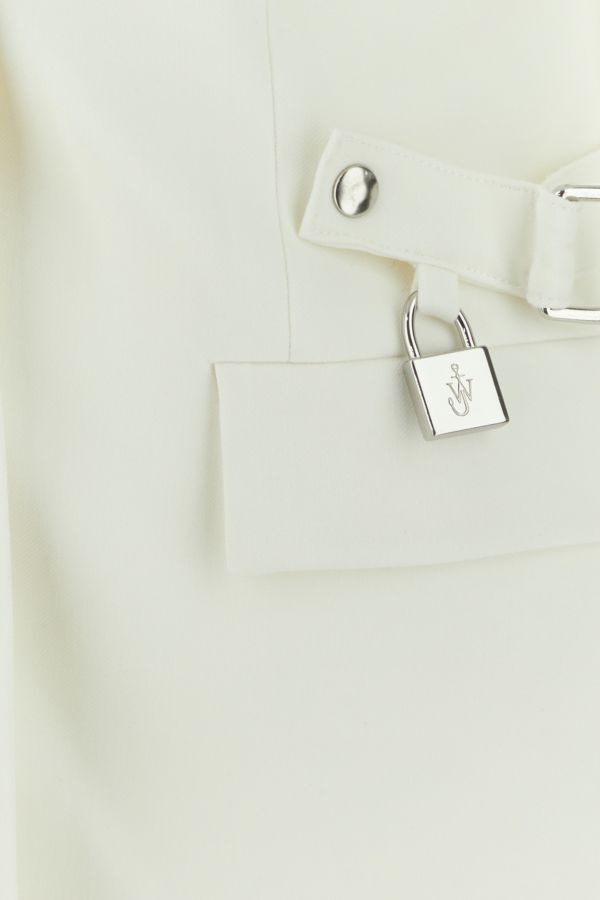 JW Anderson White stretch polyester blend blazer