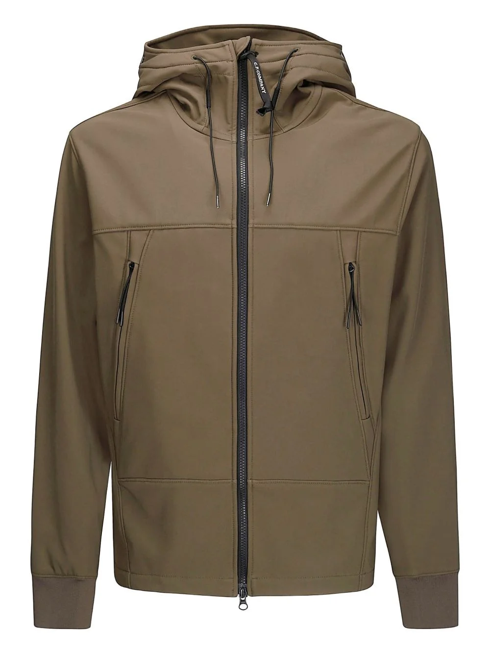 goggle-detail hooded jacket - 1