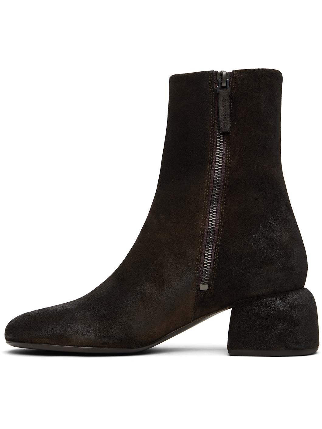 Brown Basata Suede Ankle Boots - 3