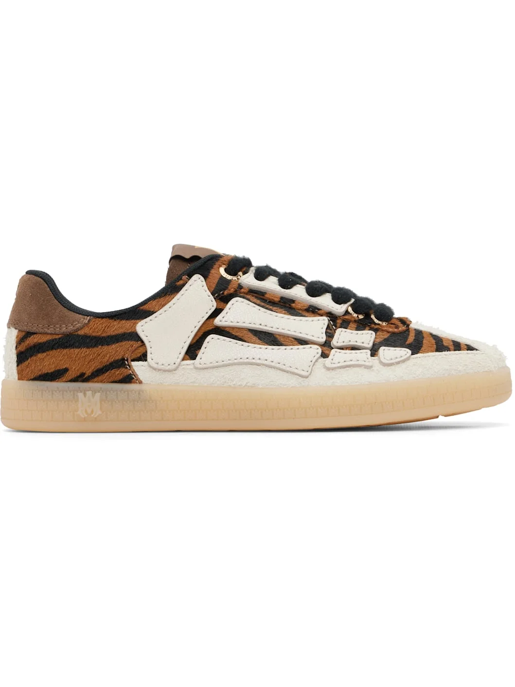 Beige Zebra Pacific Bones Sneakers - 1