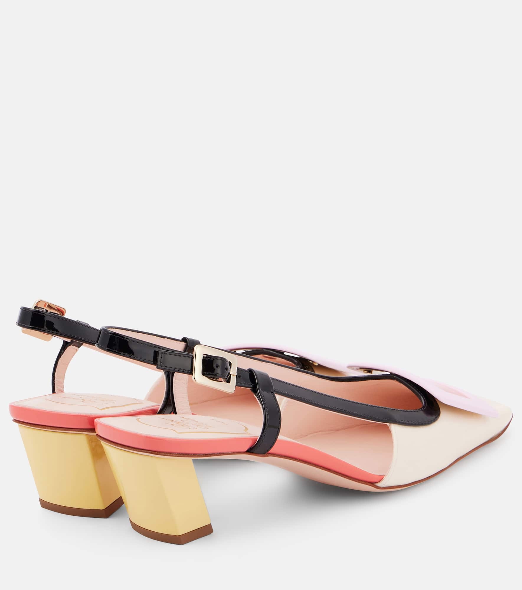 Belle Vivier 45 patent leather slingback pumps - 2