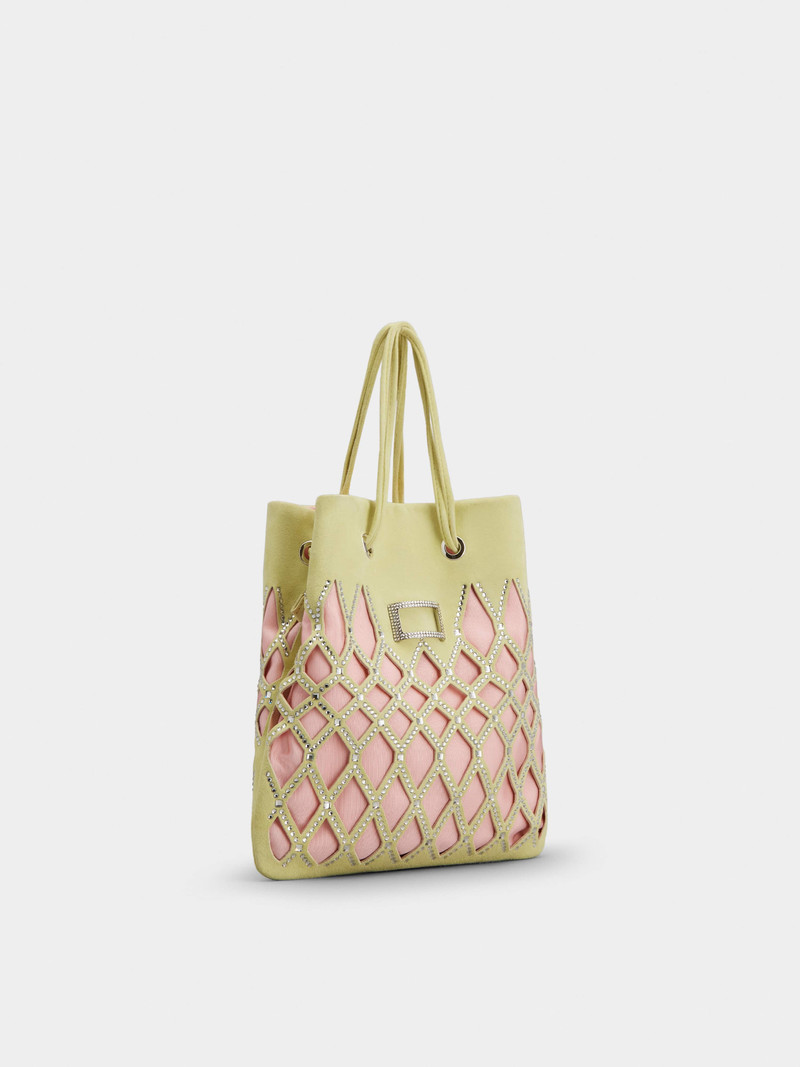 Roger Vivier Viv' Pocket Queeny Mini Bag in Suede outlook