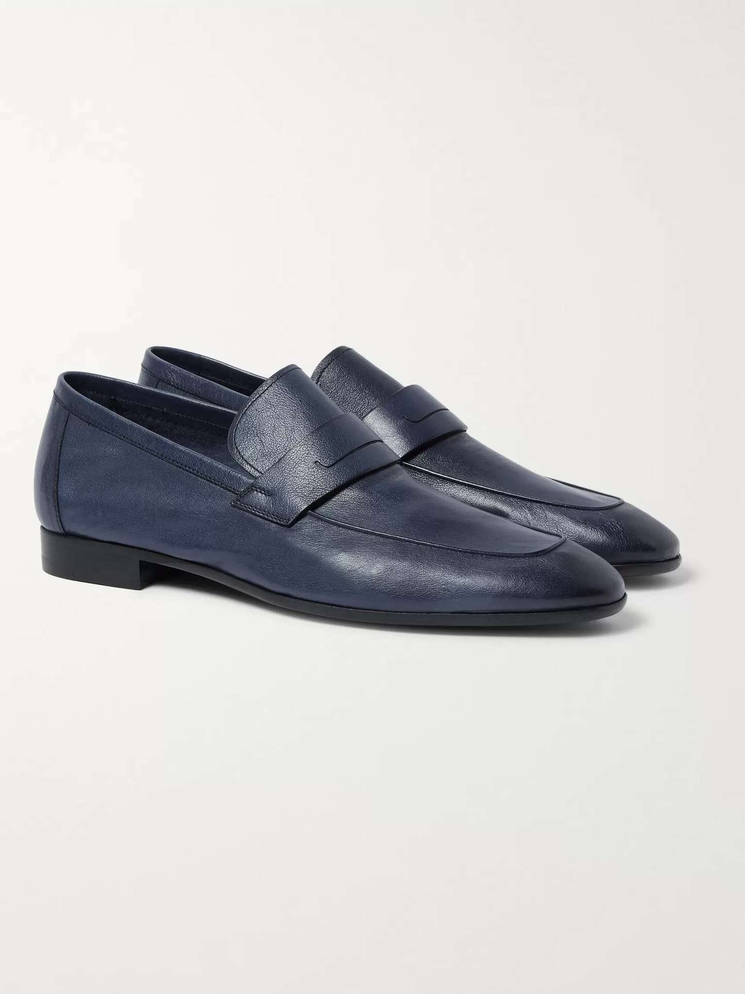 Lorenzo Polished Full-Grain Leather Loafers - 4