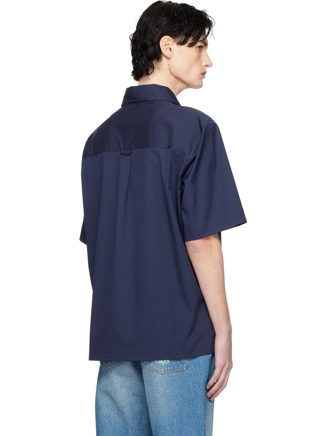 Navy Short Sleeve Shirt - 3