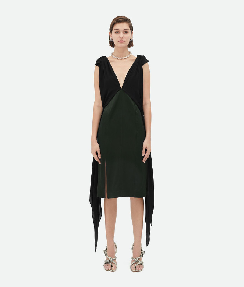 Fluid Silk Midi Dress - 1