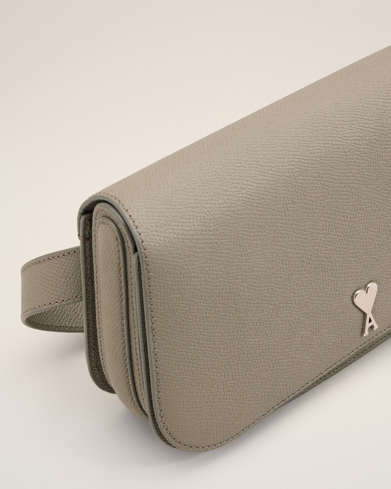 GREY LEATHER CROSSBODY PARIS PARIS BAG 4