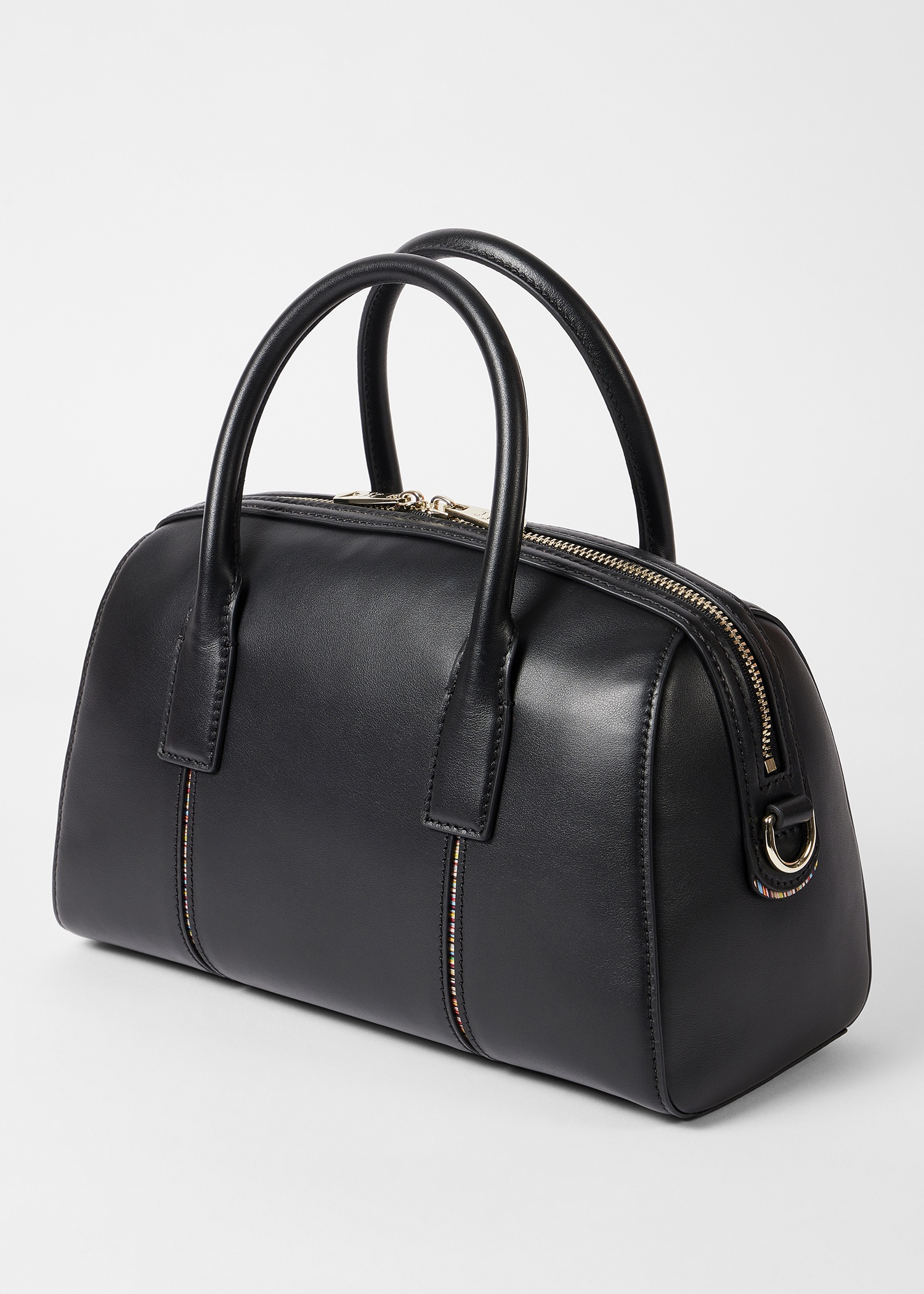 Women's Small Leather Black 'Boston' Bag - 2