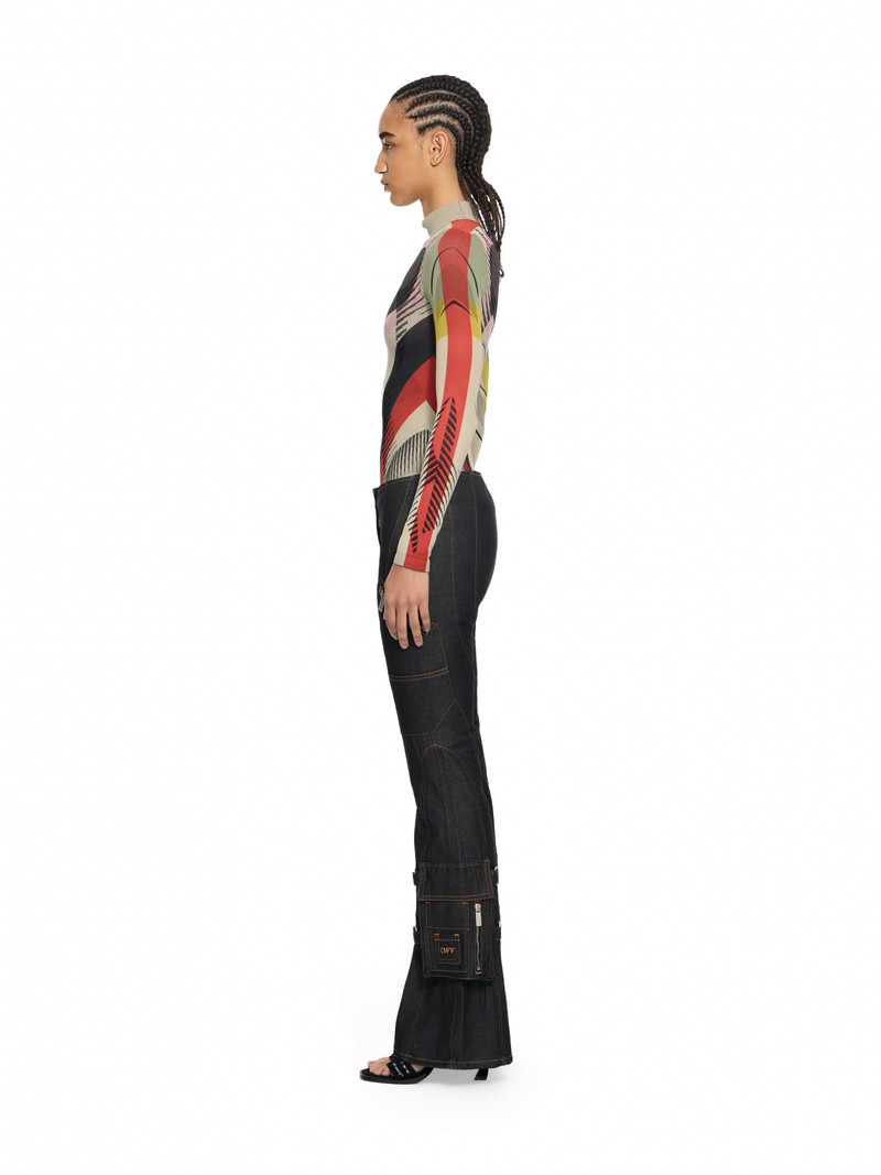 Den Pkt Belt Flare Pants 3