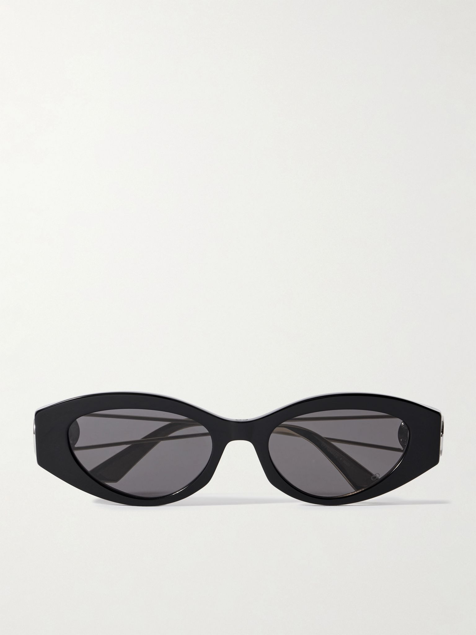 30Montaigne B6I cat-eye acetate and gold- and silver-tone sunglasses Gold - 1