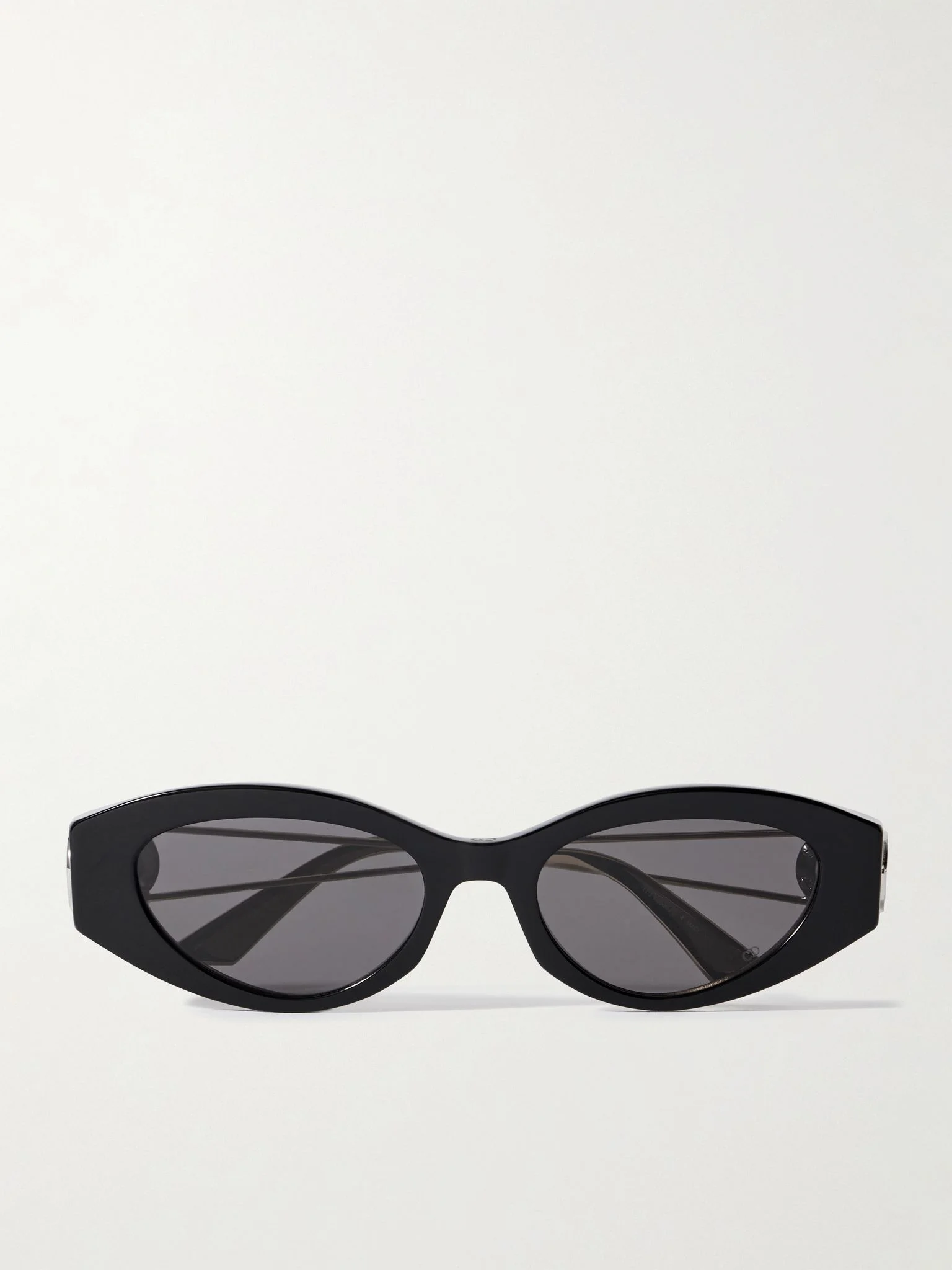 30Montaigne B6I cat-eye acetate and gold- and silver-tone sunglasses Gold - 1