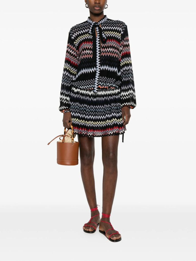 Missoni chevron-pattern mini dress outlook