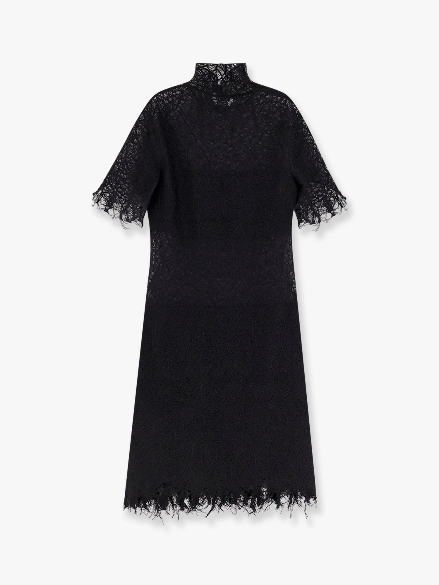 Alexander Mcqueen Lace Dress With Cotton Inserts And Organic Silk - 2