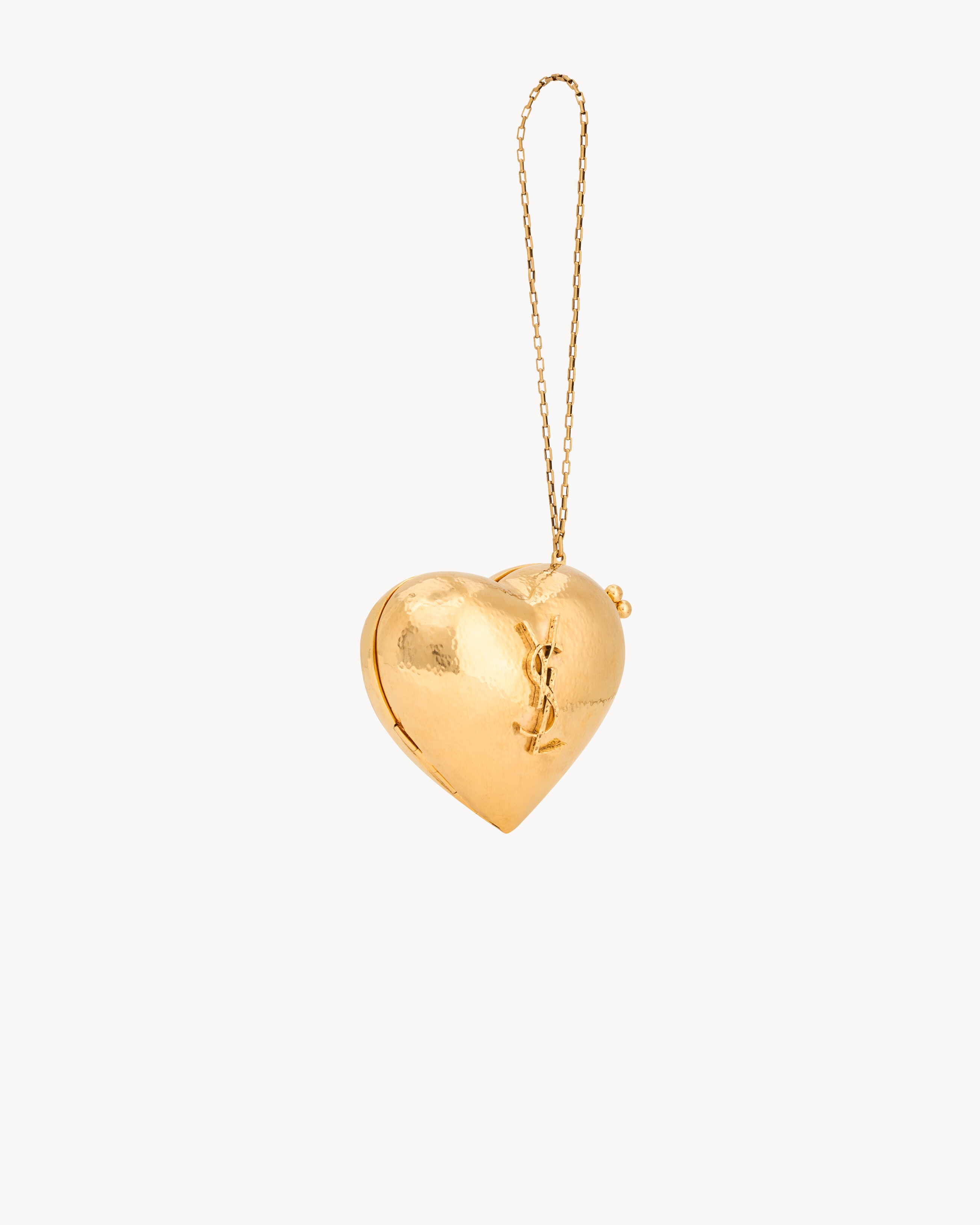 EVENING MINI HEART MINAUDIÈRE IN BRASS - 4