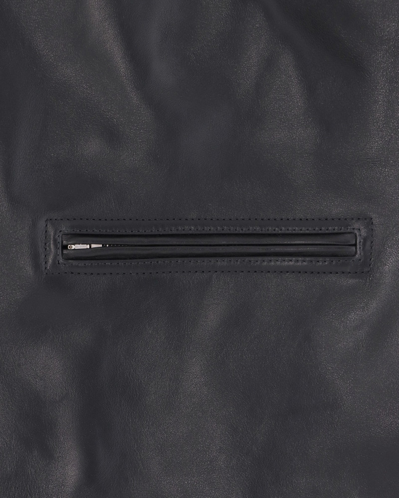 LEATHER LOGO RACER VEST 6