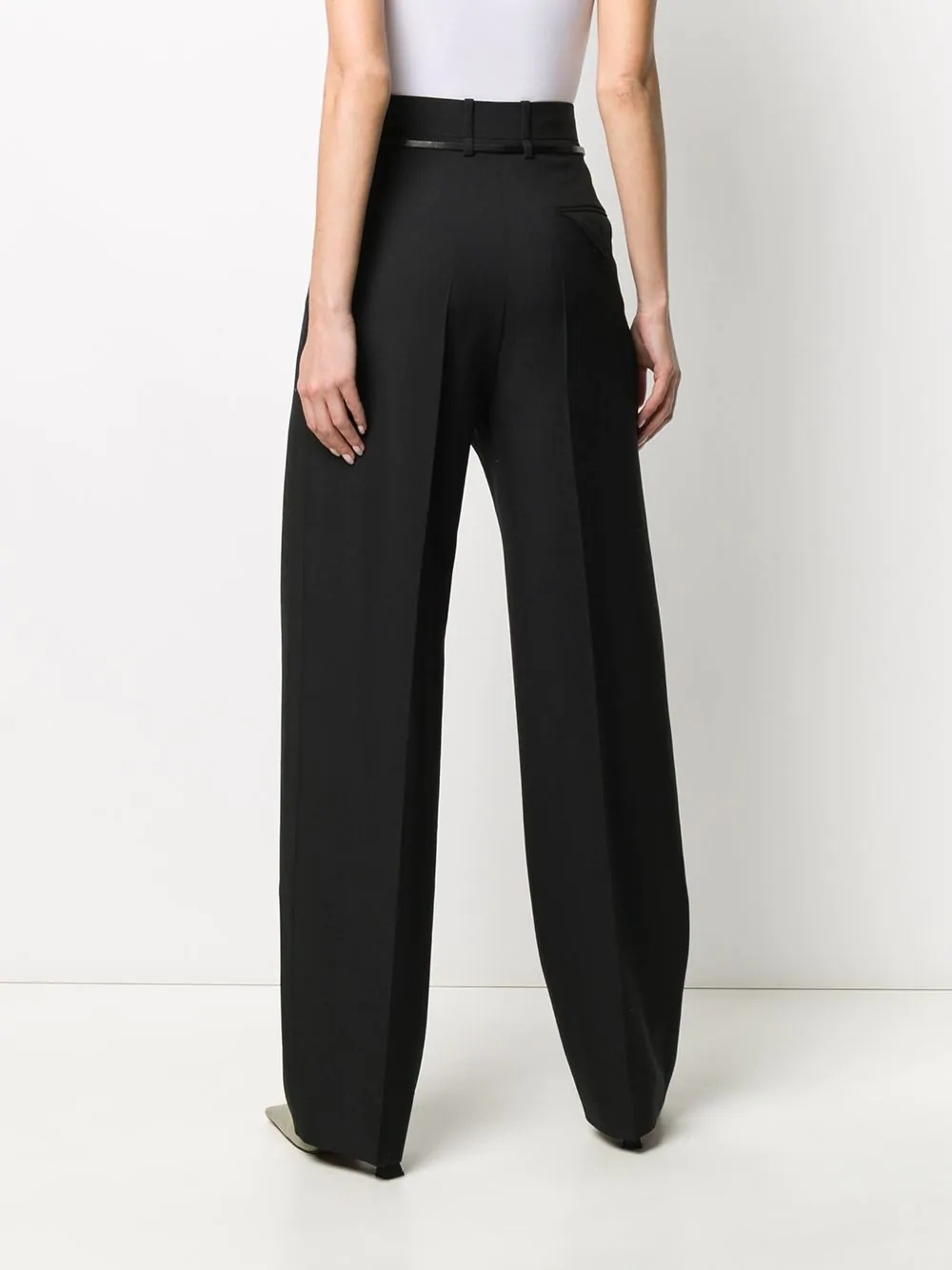 high-waisted wide tailored trousers - 4