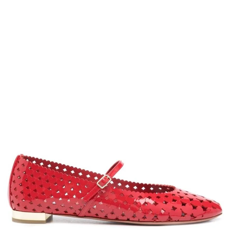 Aquazzura Amourose Patent Ballet Flats - 1