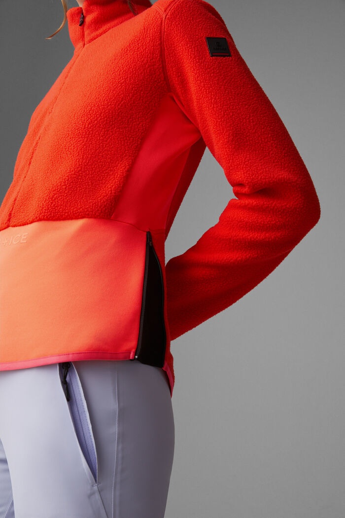 Lexi Fleece mid layer in Orange - 5
