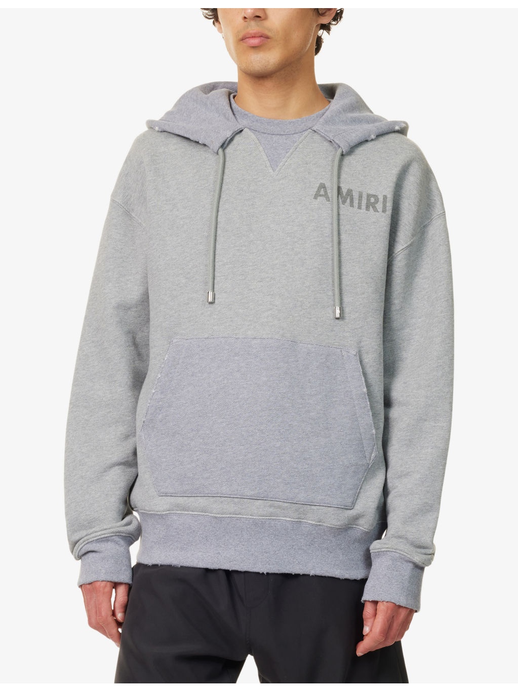 Stencil Logo-Print Cotton Hoody - 3