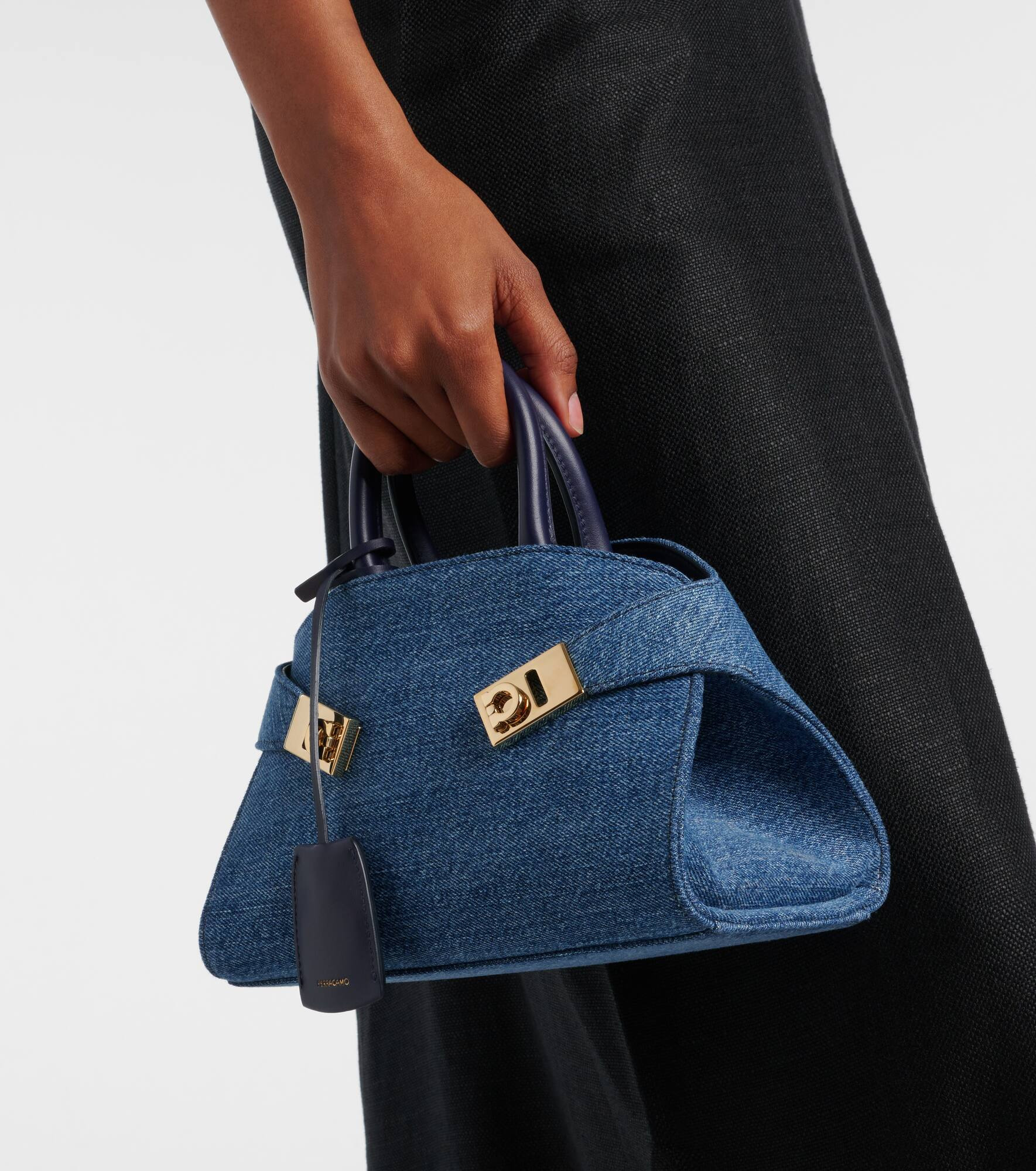 Hug Small denim tote bag - 2