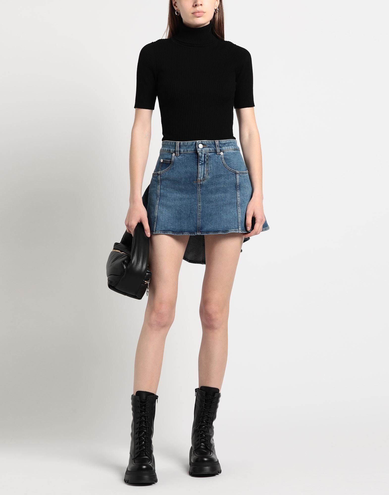 Blue Women's Denim Skirt - 2