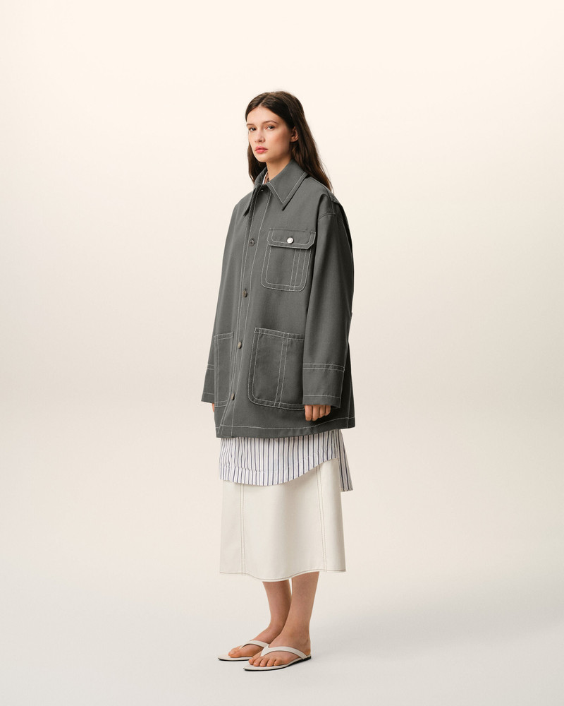 GREY NEW WOOL WORKER JACKET 6