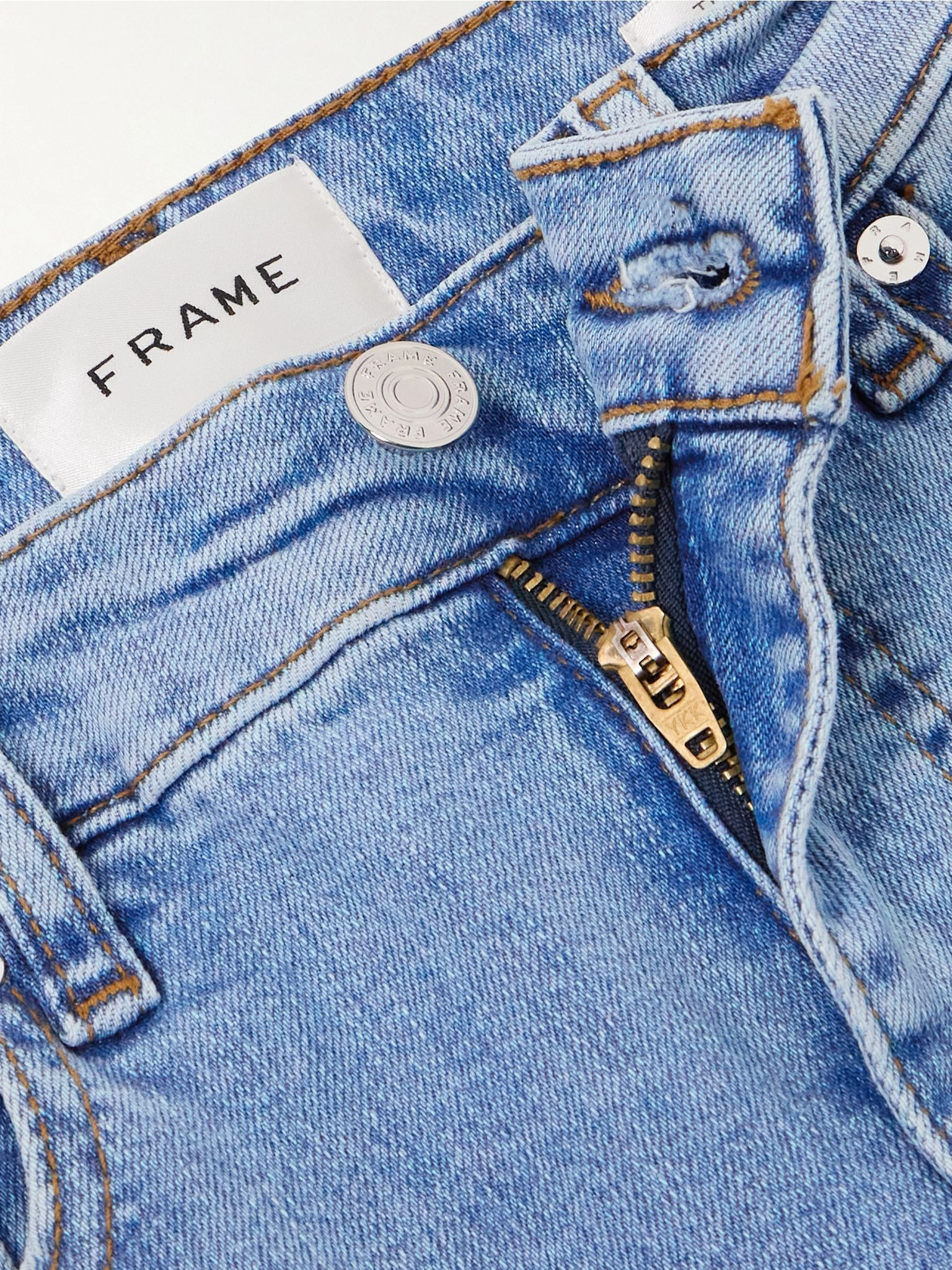 The Pencil cropped high-rise skinny jeans Light denim - 5