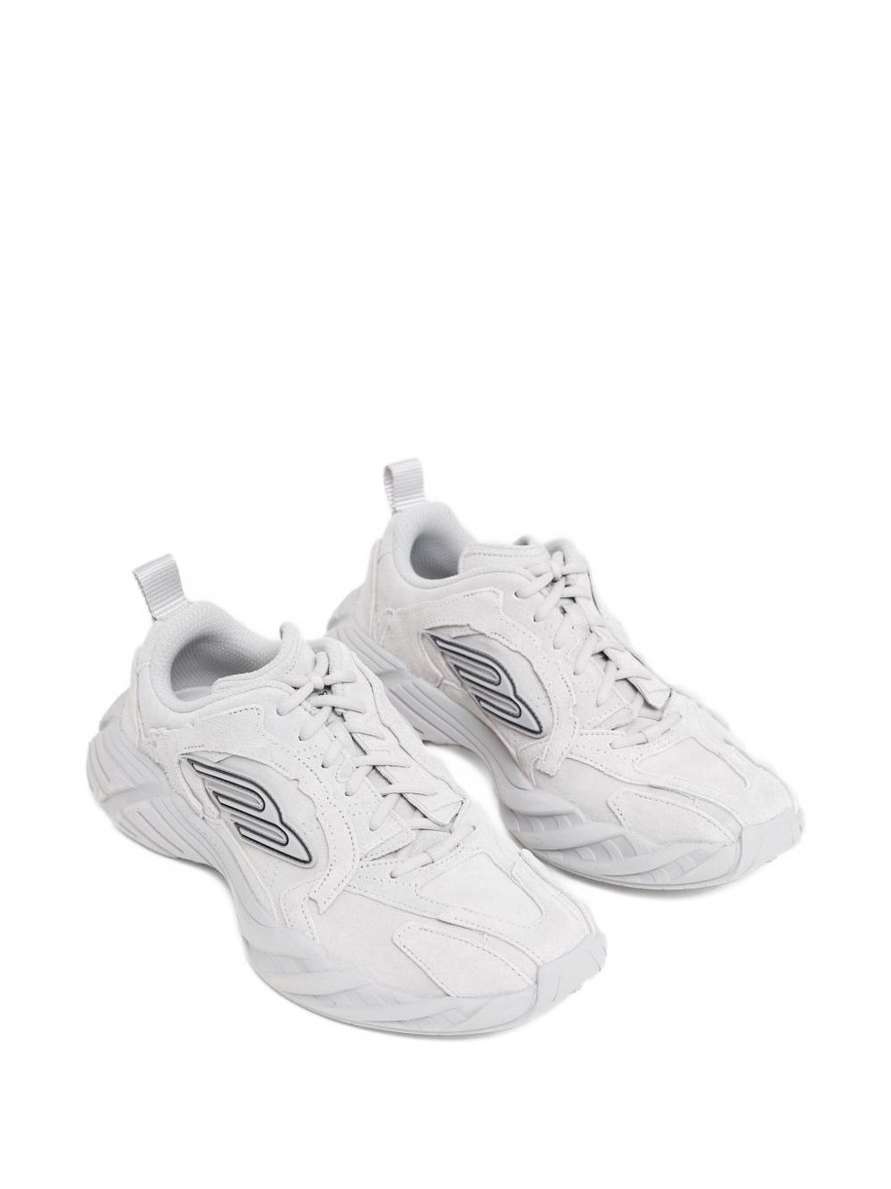 suede logo sneakers - 2