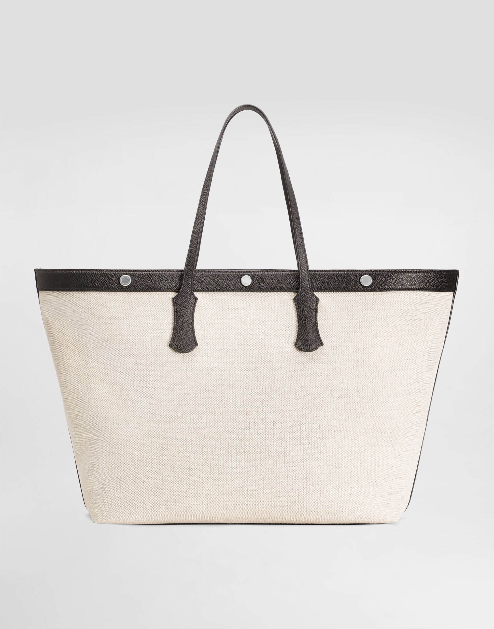 Atene shopping bag in sale&pepe fabric and alpine calfskin - 4
