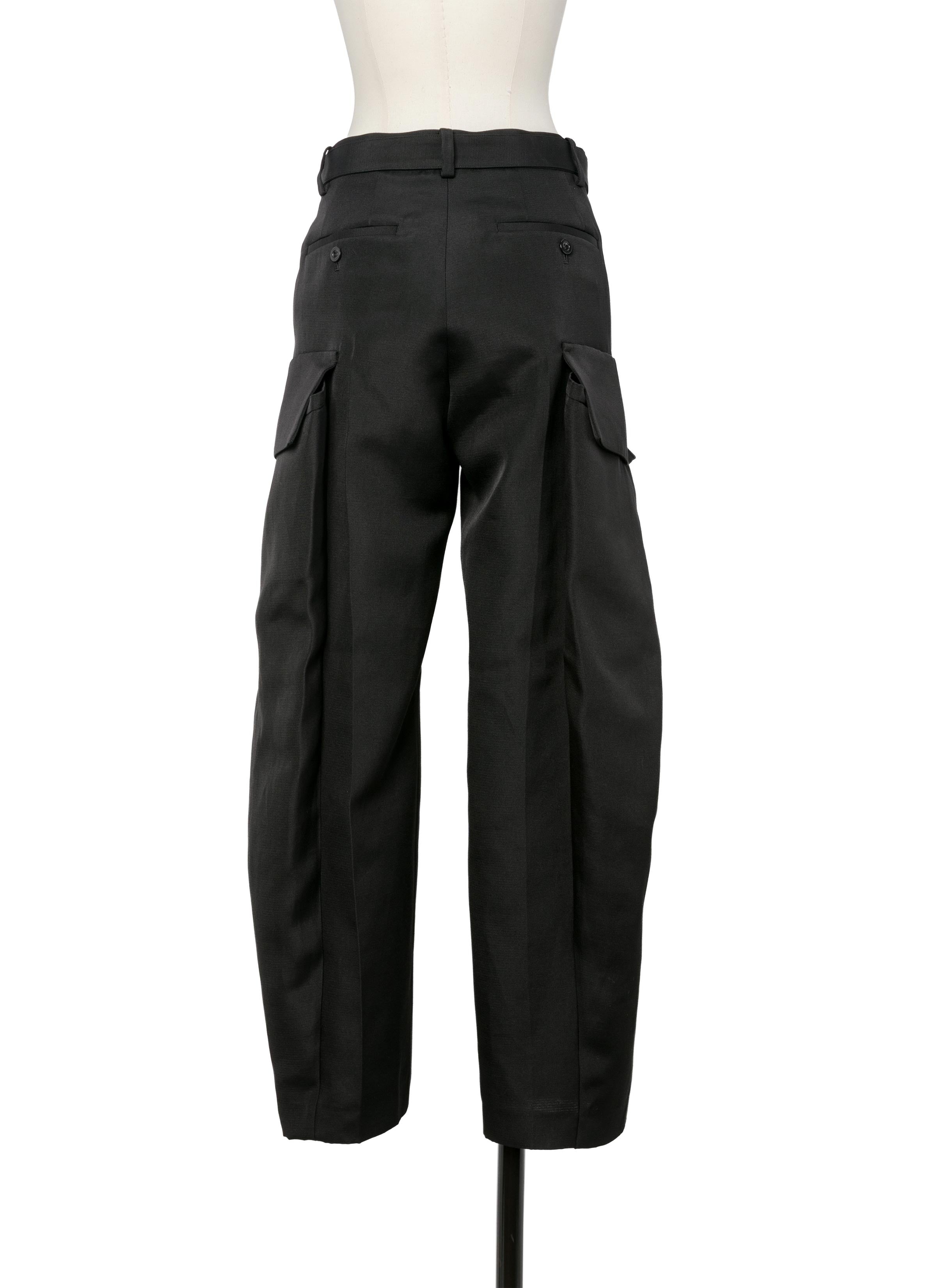 Double-Faced Silk Cotton Pants - 5