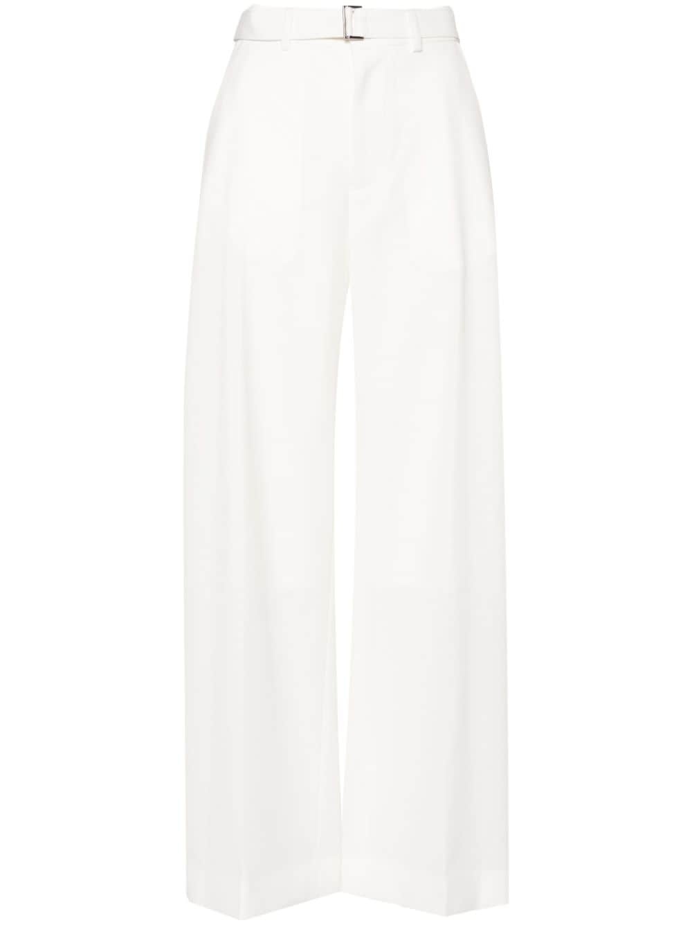 high-waist straight-leg trousers - 1