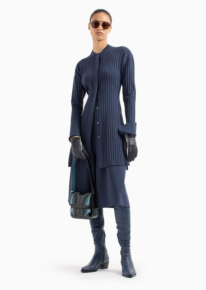 GIORGIO ARMANI Virgin wool Bermuda shorts outlook