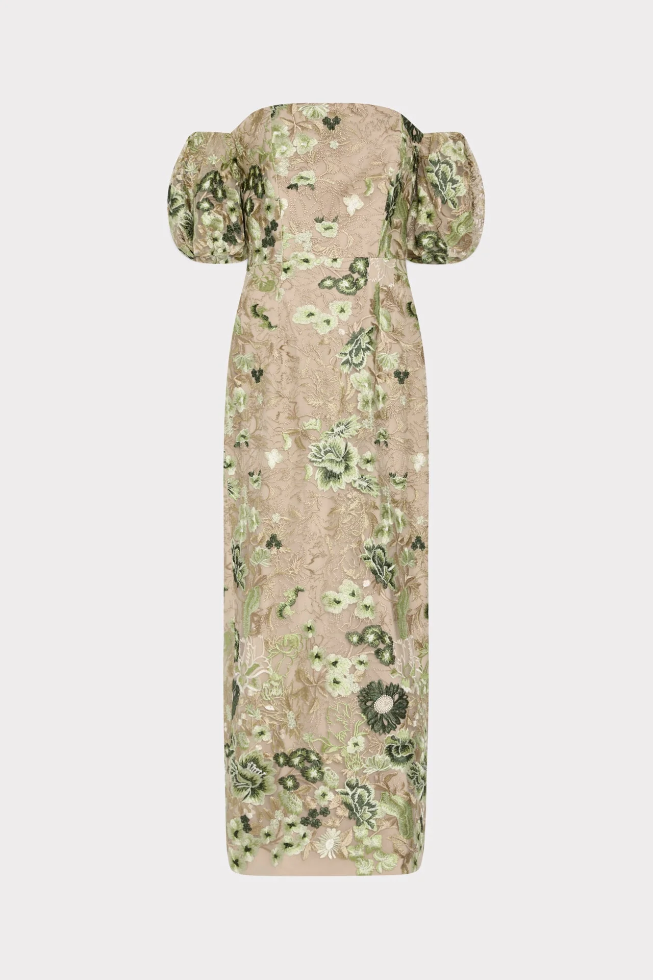 Nene Embroidered Mesh Dress - 1