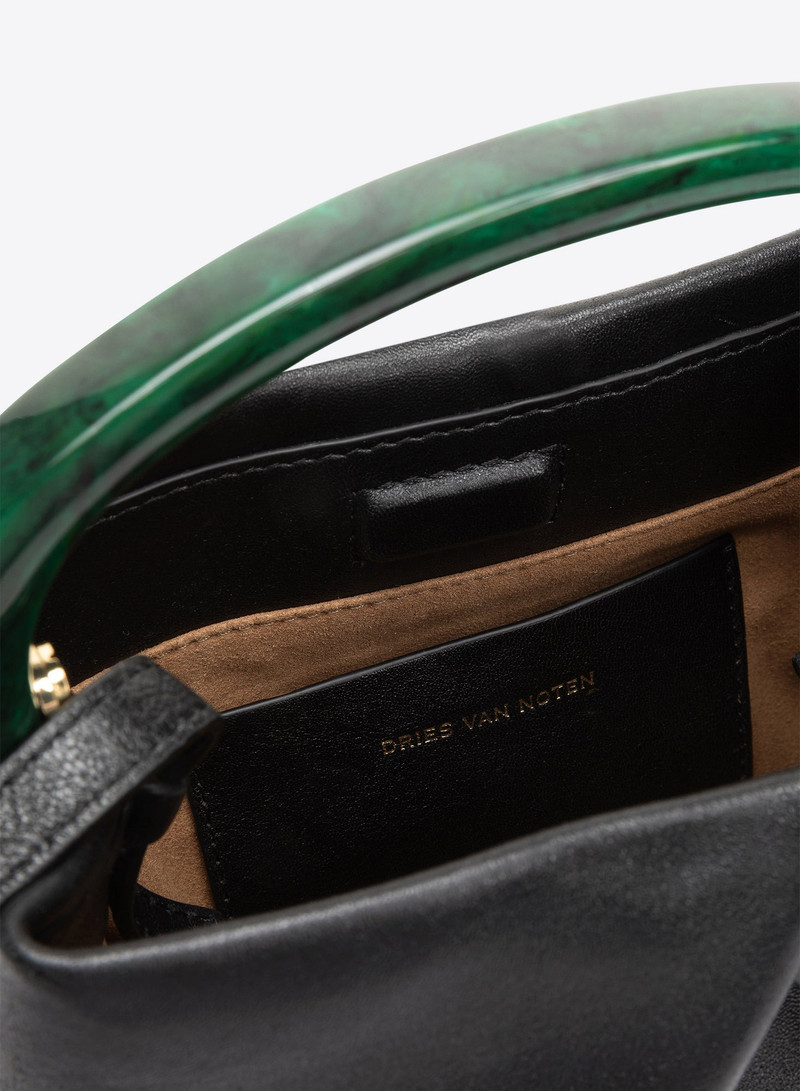 SMALL PLEATED LEATHER BAG 5