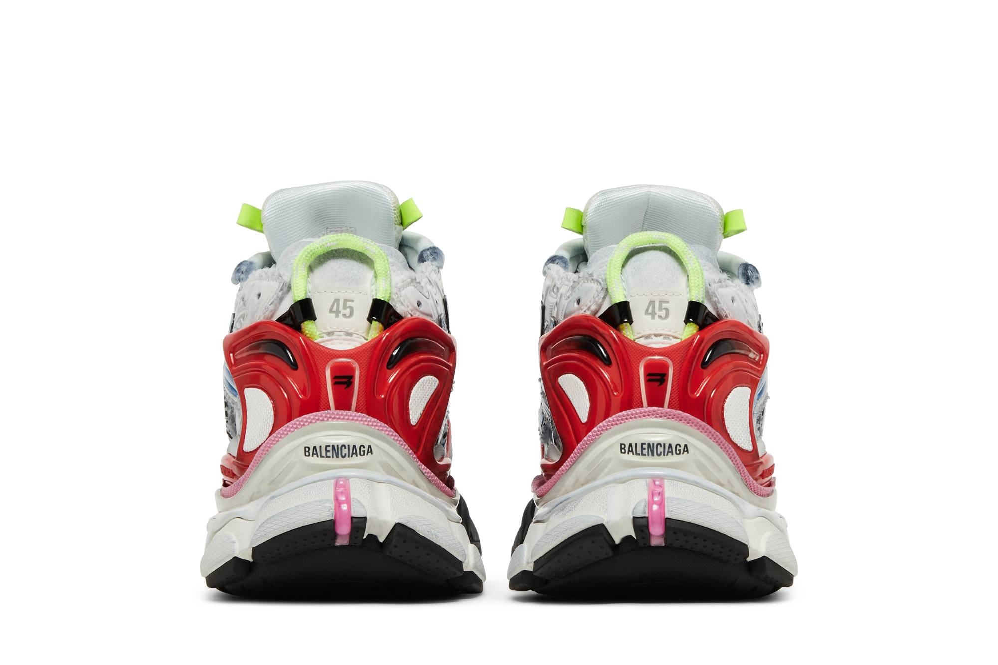 Balenciaga Runner Sneaker 'White Red Blue Pink' - 6