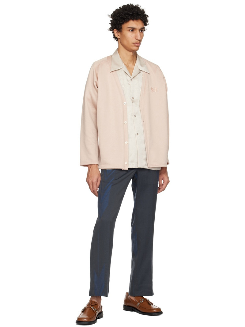 NEEDLES Blue & Gray Jacquard Trousers outlook