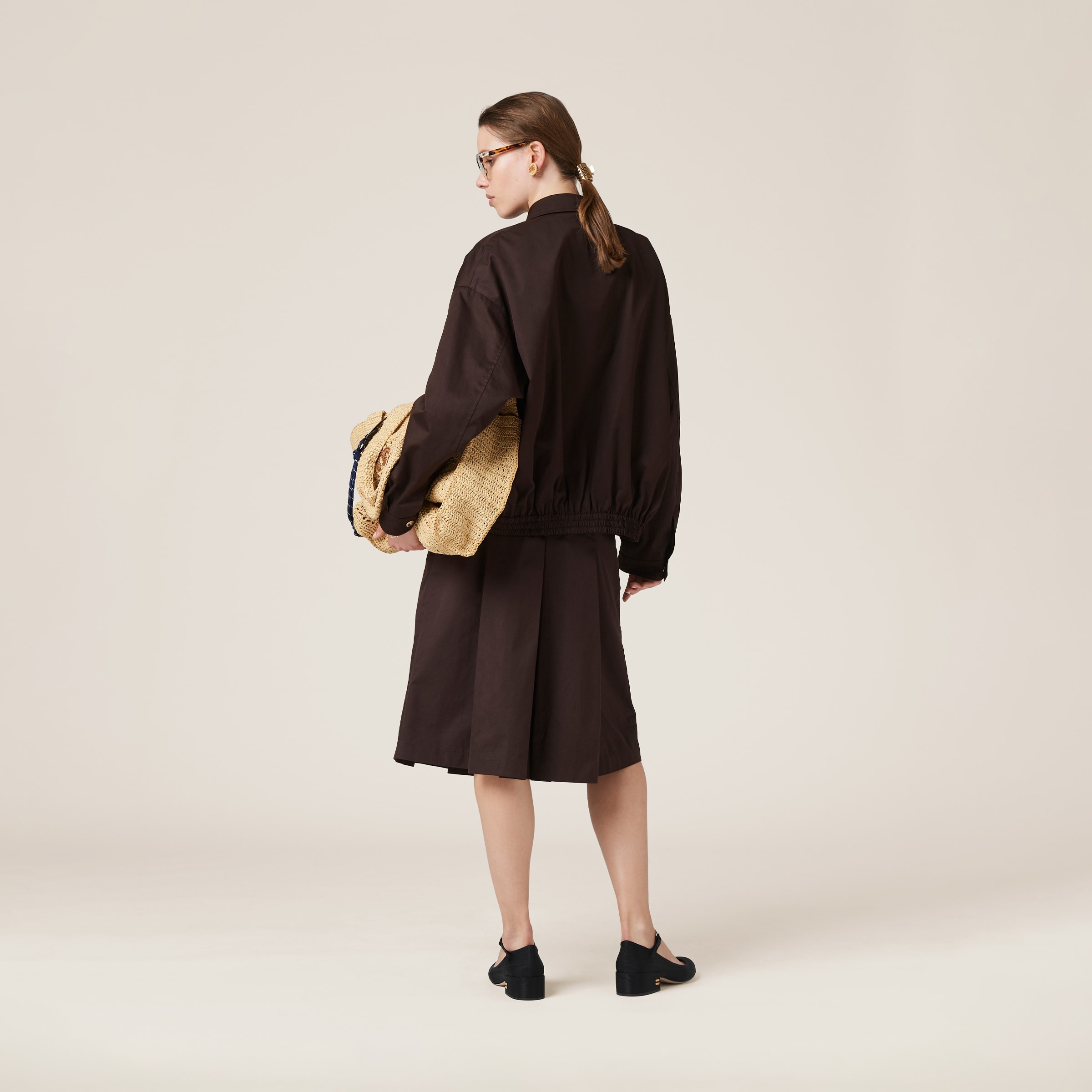 Washed gabardine blouson jacket - 3